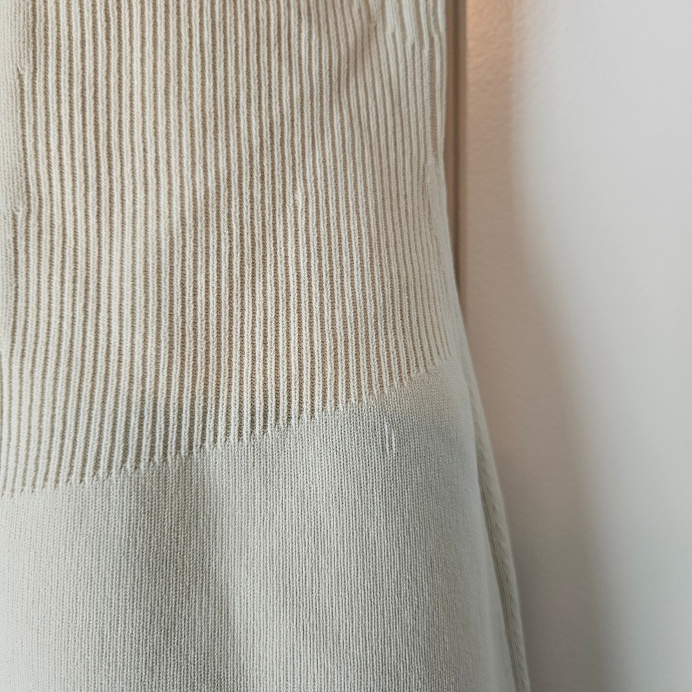 Lululemon Athletic Dress Tennis Athleisure Tight-Fit Knit Tank Bone White XL - Picture 9 of 11
